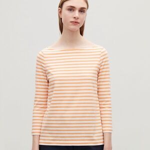 COS Wide-Neck Striped Top